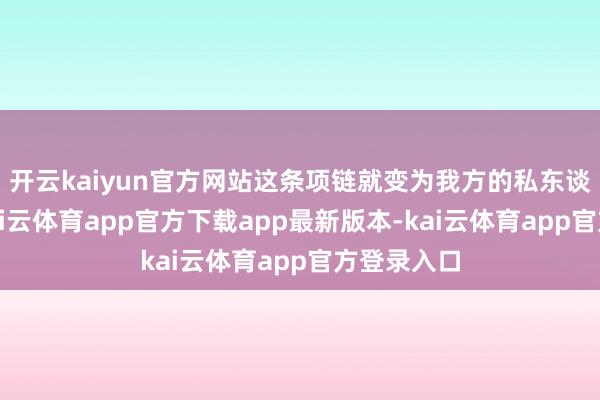 开云kaiyun官方网站这条项链就变为我方的私东谈主物品-kai云体育app官方下载app最新版本-kai云体育app官方登录入口